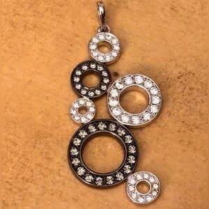 Nolan Miller Sparkling Fantasy Bubbles Black & White Pendant